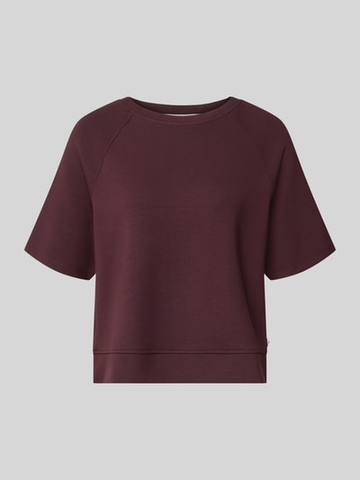 Brax Regular Fit Sweatshirt aus Viskose-Mix Modell 'Bailee.S' Bordeaux 1
