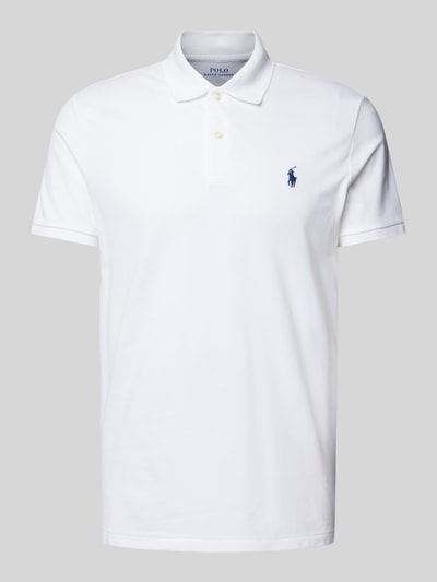 Polo Ralph Lauren Tailored Fit Poloshirt mit Logo-Stitching Weiss 2