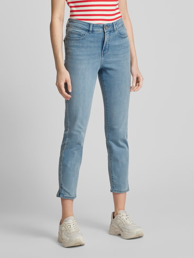 Christian Berg Woman Slim fit jeans met verkort model Oceaanblauw - 4