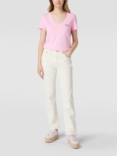 Levi's® T-Shirt mit Label-Patch Rosa 1