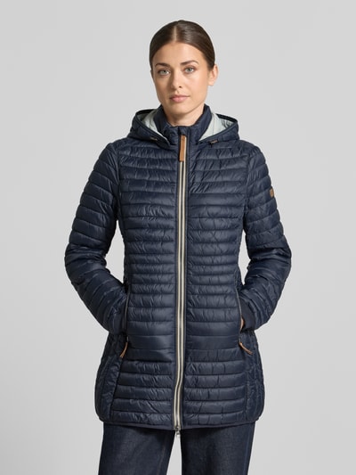 camel active Gewatteerde mantel met ritszakken Marineblauw - 4