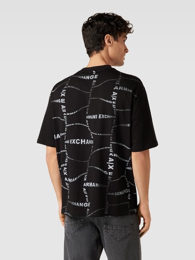 Armani Exchange T-Shirt mit Label-Details Black 5
