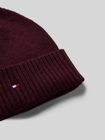 Tommy Hilfiger Muts van een mix van katoen en kasjmier  Bordeaux - 2