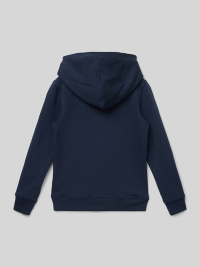 Jack & Jones Sweatjack met labelprint, model 'VESTERBRO NEWTON' Marineblauw - 3