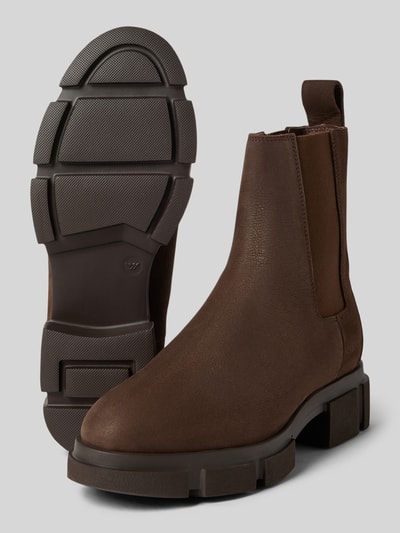 Copenhagen Buty chelsea ze skóry z elastycznymi wstawkami model ‘CPH570’ Czekoladowy 4