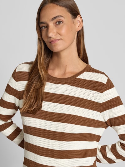 Christian Berg Woman Grof gebreide pullover Cognac - 3