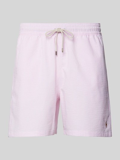 Polo Ralph Lauren Underwear Zwembroek met streepmotief, model 'TRAVELER' Lichtroze - 1
