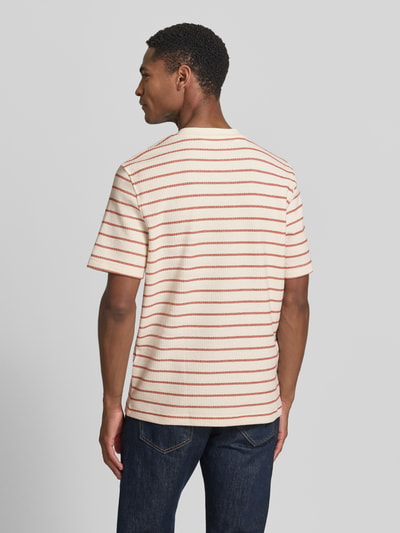Selected Homme damski t-shirt o kroju regular fit z mieszanka bawełny model 'DJANGO' Rdzawoczerwony 5