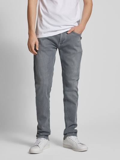 Pepe Jeans Tapered Fit Jeans im 5-Pocket-Design Mittelgrau 4