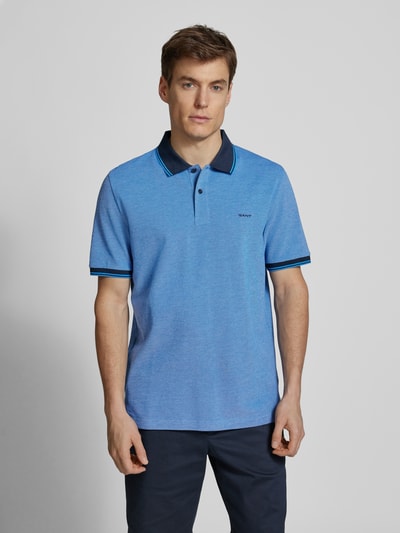 Gant Regular Fit Poloshirt mit Label-Stitching Modell 'OXFORD' Royal 4