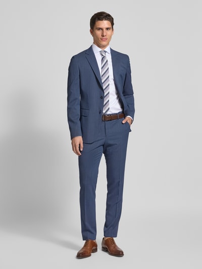 BOSS Slim Fit Anzugsakko aus mit Schurwolle Modell 'HUGE' Marine 1