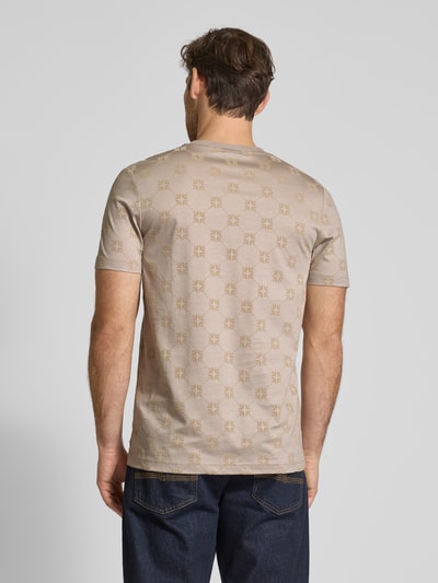 JOOP! Collection T-shirt męski JOOP! Collection;Czysta bawełna;Dopasowany fason;Model ‘Berno’;Okrągły dekolt ;Długość tyłu w rozmiarze M: 72 cm Beżowy 5