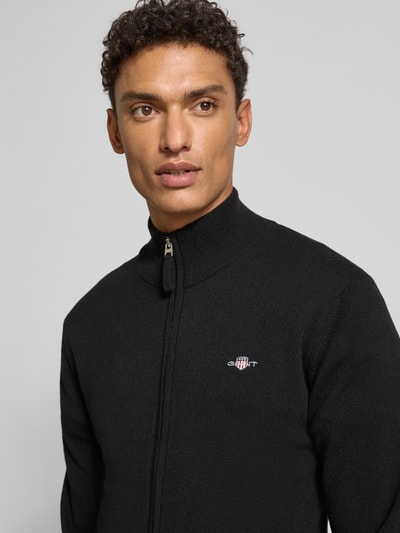 Gant Strickjacke mit Reißverschluss Black 3