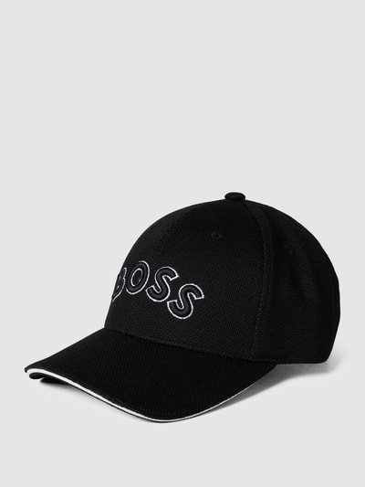 BOSS Cap mit Label-Stitching Black 1