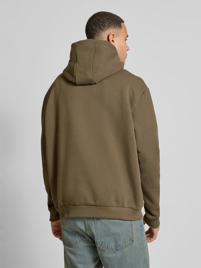 KARL KANI Hoodie mit Label-Stitching Khaki 5