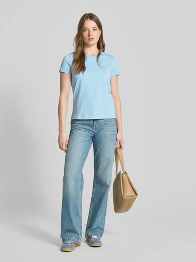 Vero Moda Regular Fit T-Shirt aus reiner Baumwolle Modell 'PAULA' Hellblau 1