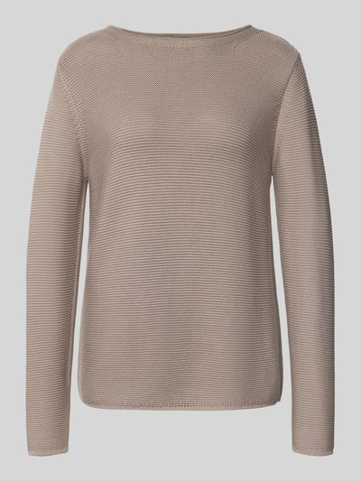 Marc O'Polo Regular Fit Strickpullover aus reiner Baumwolle Stein 2