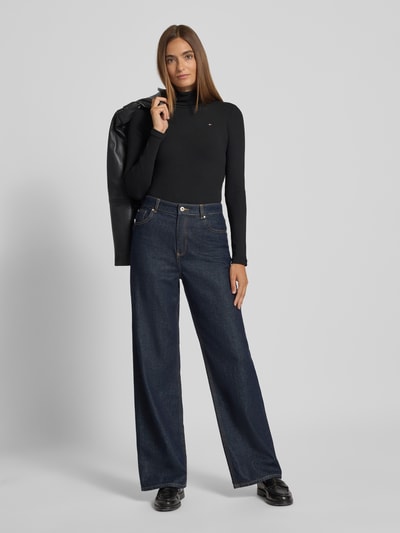 Tommy Hilfiger  Slim fit shirt met lange mouwen van viscosemix Zwart - 1