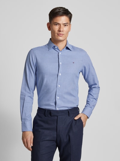 Tommy Hilfiger Regular Fit Business-Hemd mit Knopfleiste Royal 4