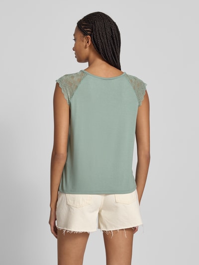 Only Regular Fit T-Shirt mit Kappärmeln Modell 'PETRA' Schilf 5