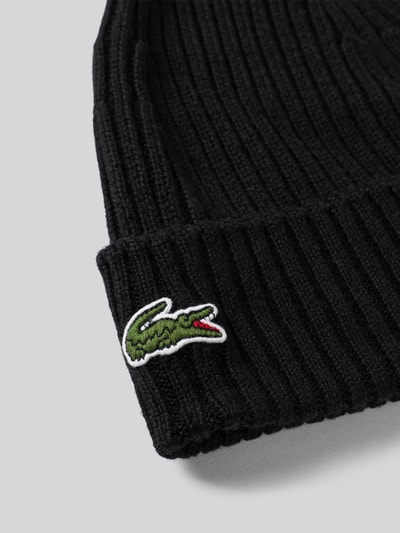Lacoste Mütze aus reiner Wolle Black 2