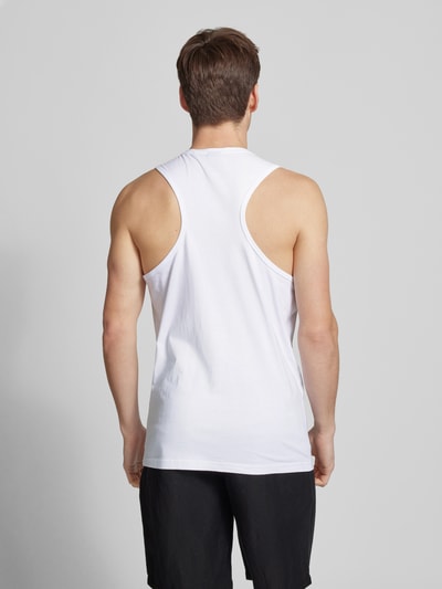 BOSS Tanktop mit Label-Print Modell 'Beach' Weiss 5