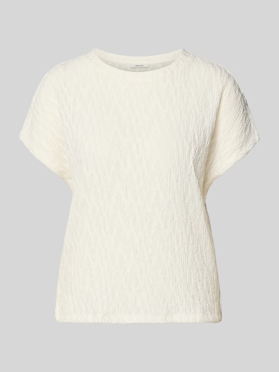 OPUS T-Shirt im Allover-Look Modell 'Sistruk' Offwhite 1