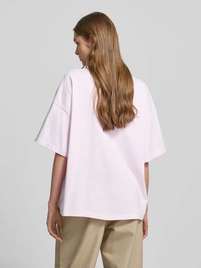 Pegador Oversized T-shirt met labelprint, model 'BRACY' Roze - 5