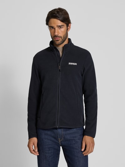 Napapijri Sweatjacke mit Label-Print Black 4