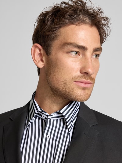 ETERNA Modern Fit Business-Hemd mit Knopfleiste Black 3