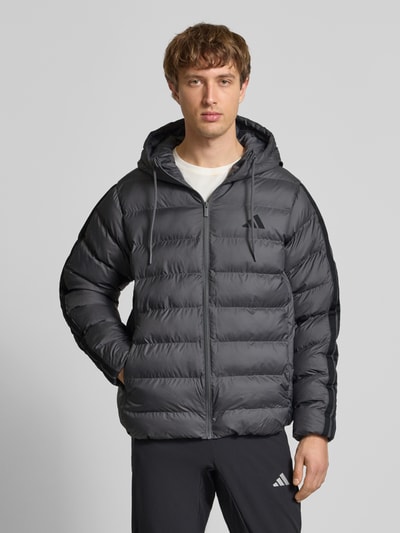 adidas Sportswear Steppjacke mit Kapuze Mittelgrau 4