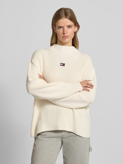 Tommy Jeans Relaxed fit gebreide pulllover van puur katoen Offwhite - 4