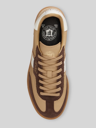 Polo Ralph Lauren Sneaker aus echtem Rindvelours Beige 3