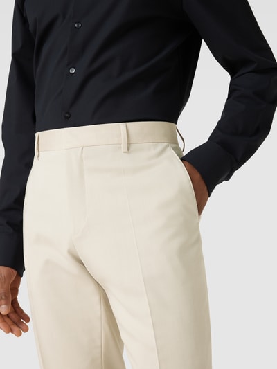 BOSS Pantalon met persplooien, model 'Genius' Beige - 3