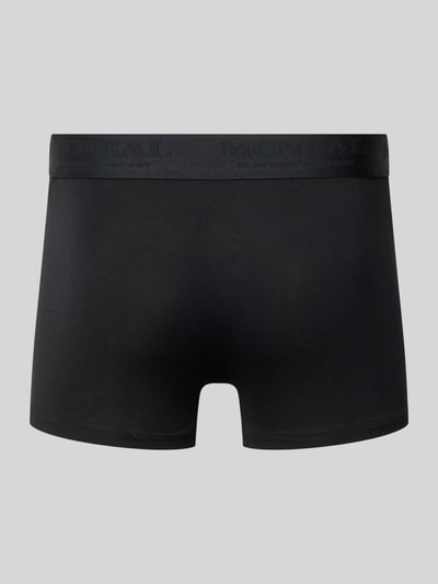 Produktfoto, Trunks aus Baumwoll-Mix von MCNEAL, mieszanka bawełny i elastanu, krój dopasowany, elastyczny pasek z logo, napis z logo, kolor czarny