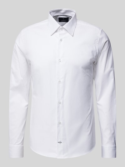 JOOP! Collection Slim Fit Business-Hemd mit Kentkragen Modell 'Pierce' Weiss 2