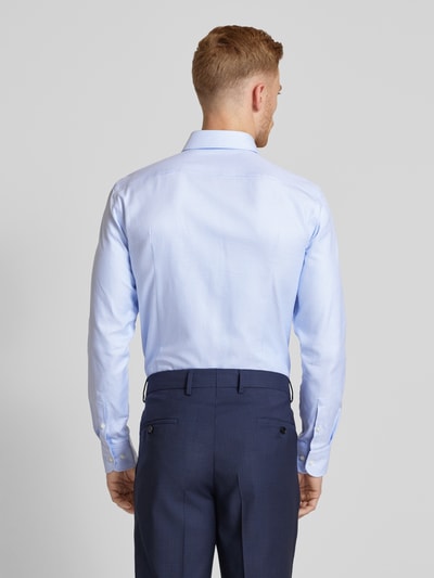 BOSS Koszula biznesowa o kroju slim fit z kołnierzykiem typu cutaway model ‘Hank’ Błękitny 5