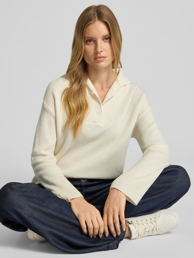 SUNCOO PARIS Strickpullover aus Lanawolle Modell 'PRETORI' Offwhite 3