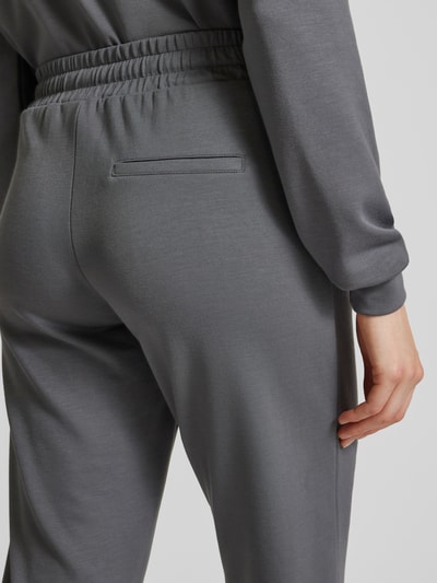 Soyaconcept Slim fit sweatpants met tunnelkoord, model 'BANU' Middengrijs - 3