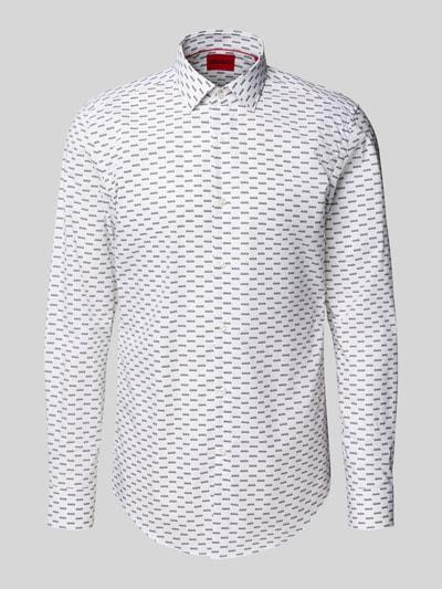 HUGO Slim Fit Business-Hemd mit Kentkragen Weiss 2