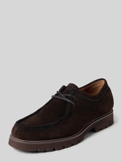 Tamaris Schnürschuhe aus echtem Rindsleder Dunkelbraun 1