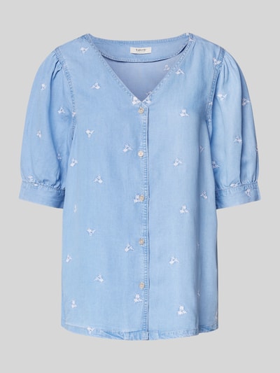 B.Young Bluzka jeansowa o kroju regular fit z dekoltem w serek model ‘KOSMO’ Niebieski 2