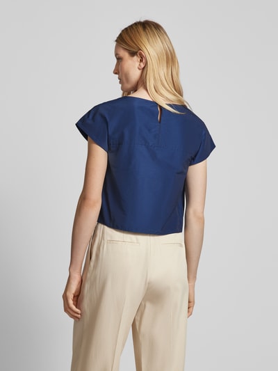 Weekend Max Mara Blusenshirt mit Rundhalsausschnitt Modell 'PARANA' Marine 5