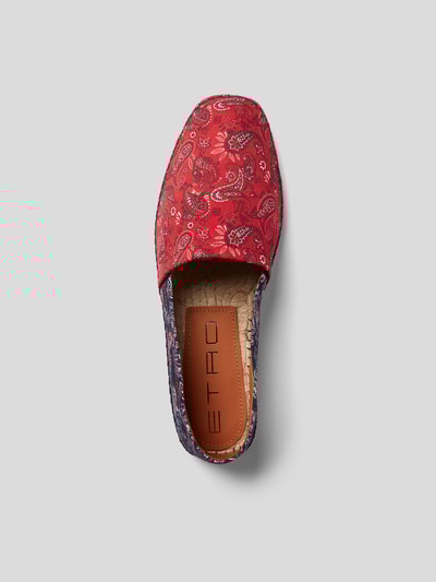 Etro Espadrilles mit Paisley-Dessin Weiß 4