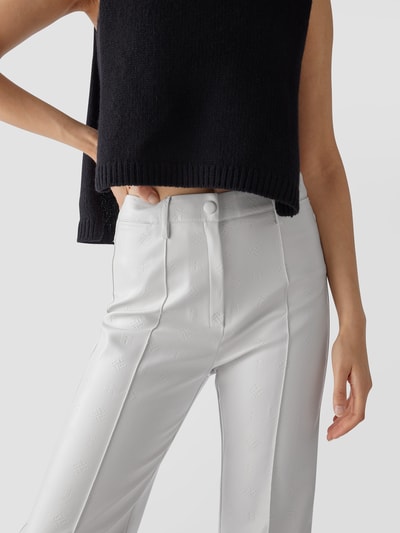 ROTATE BIRGER CHRISTENSEN Hose mit Allover-Label Weiß 6