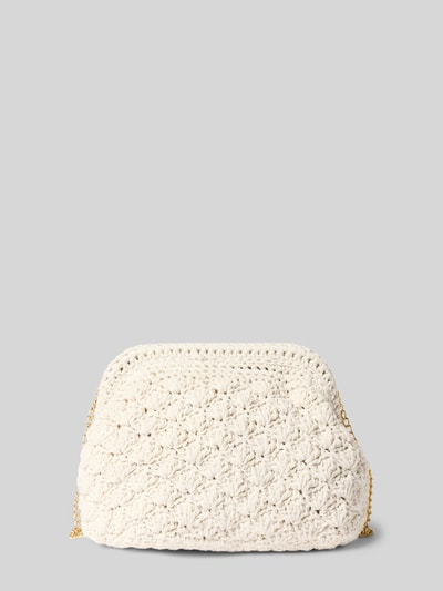 Jake*s Cocktail Handtasche mit Strukturmuster und Schulterriemen Ecru 3