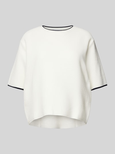 Mango Strickpullover mit 1/2-Arm Modell 'ARCA' Offwhite 2