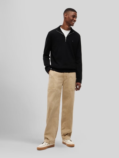 Tommy Jeans troyer o kroju slim fit z czystej bawełny BLACK 1