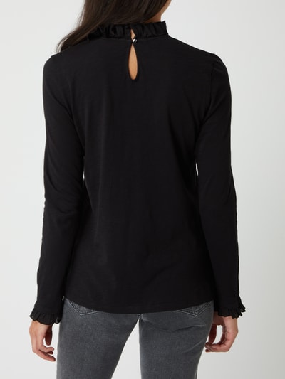 Rich & Royal Longsleeve mit Rüschen  Black 5