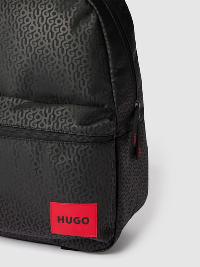 HUGO Rucksack mit Label-Patch Black 3